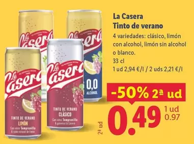 La Casera - Tinto De Verano