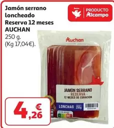 Auchan - Jamón Serrano Loncheado