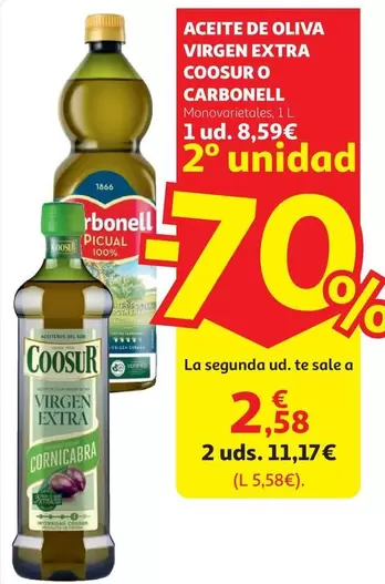 Coosur/Carbonell - ACEITE OLIVA VIRGEN HOJIBLANCA COOSUR 1L