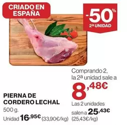 Pierna De Cordero Lechal