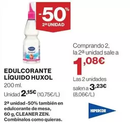 Hipercor - Edulcorante Líquido