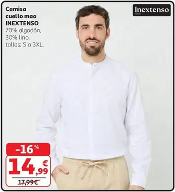 Inextenso - Camisa Cuello Mao