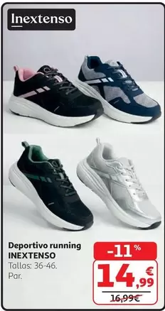 Inextenso - S-VIP150500155-DEPORTIVO RUNNING HOMBRE#39 NEGRO