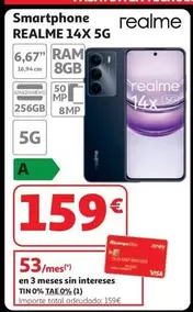 Realme - SMARTPHONE REALME 14X 5G 256GB 8GB CARBN BLAC NFC