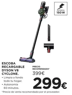 Dyson - Escoba Recargable V8 Cyclone