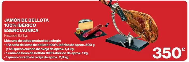 Bellota - Jamón De  100% Ibérico Esenciaúnica