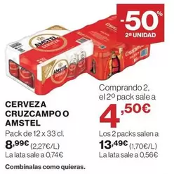 Amstel - Cerveza Cruzcampo O
