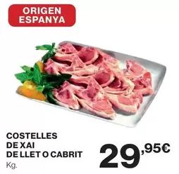 origen - Costelles De Xai De Llet O Cabrit