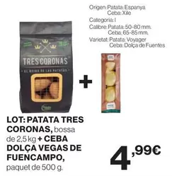 Tres - Patata Coronas,bossa De Ceba