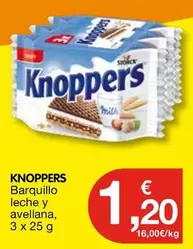 knoppers - Barquillo Leche Y Avellana