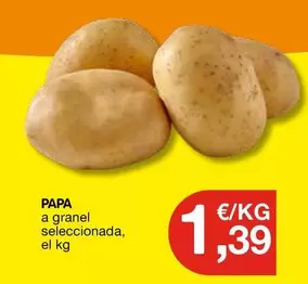 Papa A Granel Seleccionada