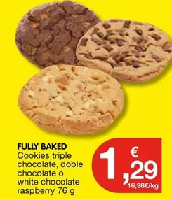 White - Cookies Triple Chocolate, Doble Chocolate O Chocolate Raspberry