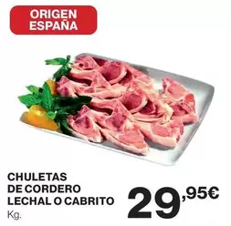 origen - Chuletas De Cordero Lechal O Cabrito