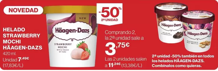 Häagen-Dazs - Helado Strawberry