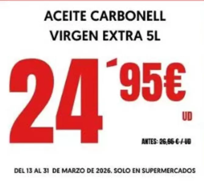 Carbonell - Aceite  Virgen Extra 5l