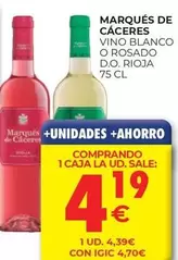 Marqués de Cáceres - Vino Blanco O Rosado D.o. Rioja