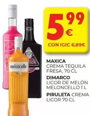 Maxica/Dimarco/Piruleta - Crema Tequila Fresa/Licor De Melón Meloncello/Crema Licor