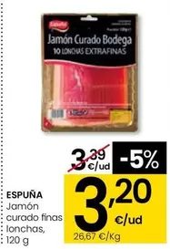 Espuña - Jamon Curado Finas Lonchas