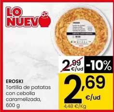 Eroski - Tortilla De Patatas Con Cebolla Caramelizada