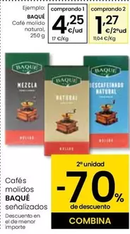 Baqué - Café Molido Natural