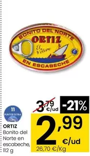 Ortiz - Bonito Del Norte En Escabeche, 112 G