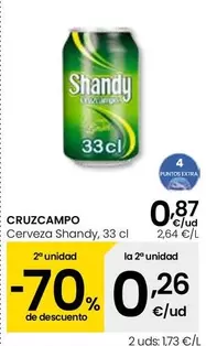 Cruzcampo - Cerveza Shandy, 33 Cl