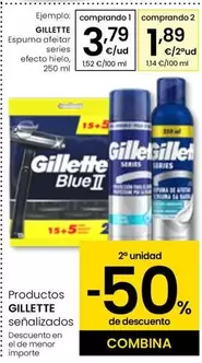 Gillette - Espuma Afeitar Series Efecto Hielo