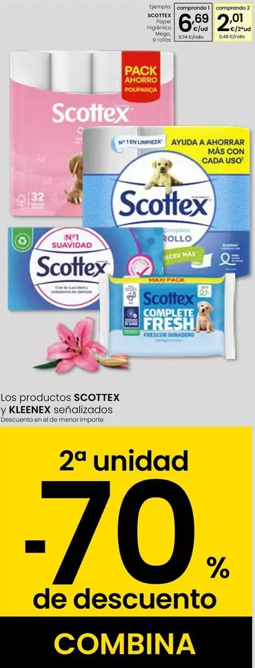 Scottex - Papel Higiénico Mega