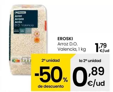 Eroski - Arroz D.O. Valencia, 1 Kg