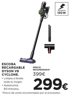 Dyson - Escoba Recargable V8 Cyclone
