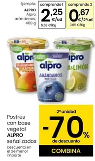 Alpro - Postres Con Base Vegetal Senalizados