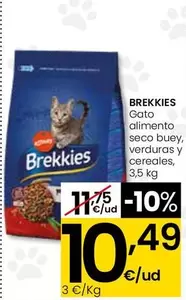 Brekkies - Gato Alimento Seco Buey, Verduras Y Cereales