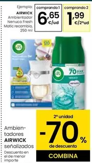 Air Wick - Ambientador Nenuco Fresh Matic Recambio