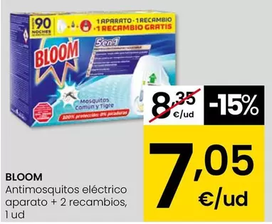 Bloom - Antimosquitos Electrico Aparato + Recambios