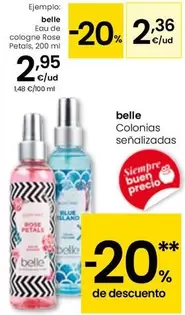 Belle - Eau De Cologne Rose Petals, 200 Ml