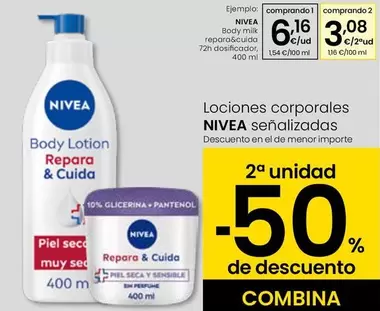 Nivea - Body Milk Repara&Cuida Dosificador