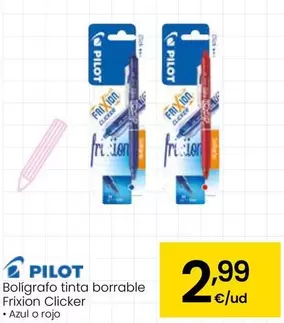 Pilot - Bolígrafo Tinta Borrable Frixion Clicker