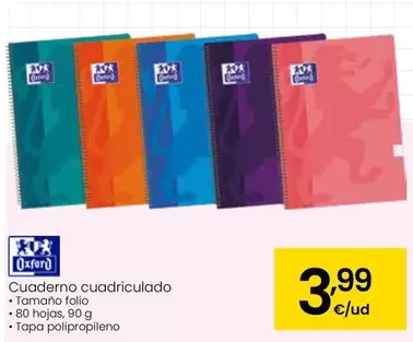 Oxford - Cuaderno Cuadriculado