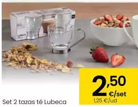 Set 2 Tazas Té Lubeca
