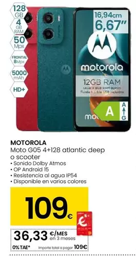 Motorola - Moto G05 Atlantic Deep O Scooter