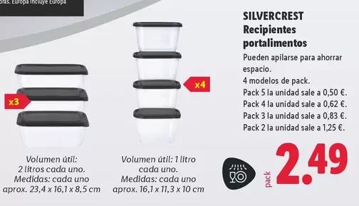 SilverCrest - Recipientes Portalimentos