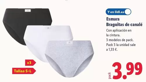 Esmara - Braguitas De Canalé