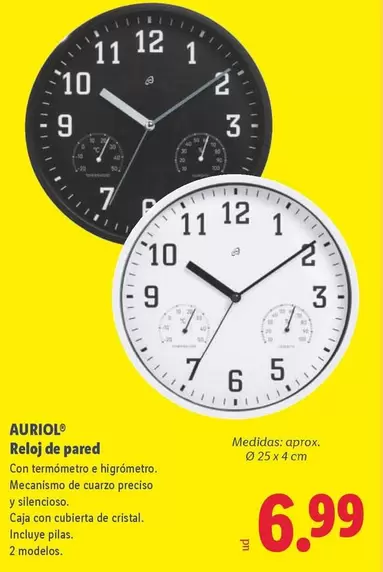 Auriol - Reloj De Pared