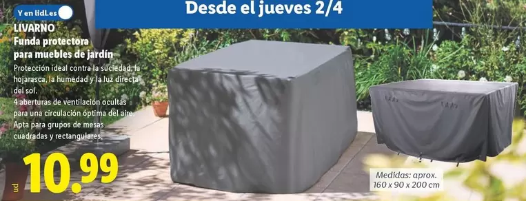 Livarno - Funda Protector Para Muelles De Jardin
