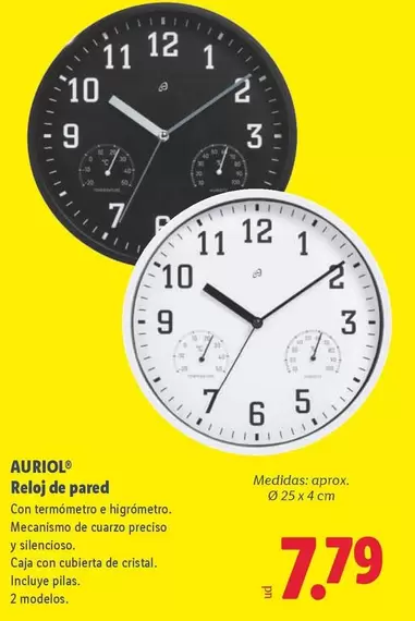 Auriol - Reloj De Pared