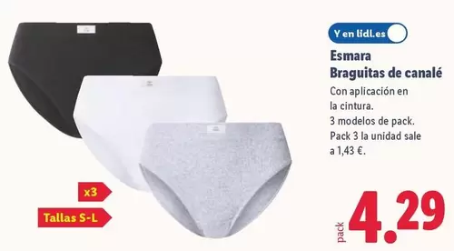 Esmara - Braguitas De Canalé