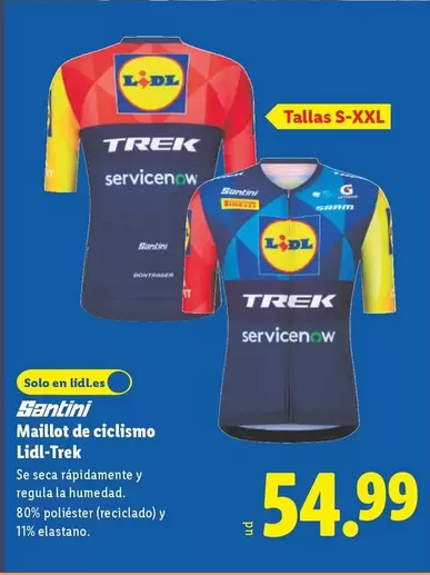 Santini - Maillot De Cicilsmo Lidl-Trek