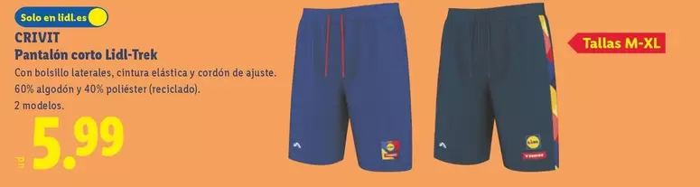 Crivit - Pantalón Corto Lidl-Trek
