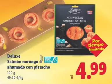 Deluxe - Salmón Noruego Ahumado Con Pistacho