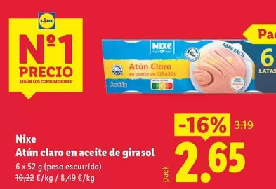 Nixe - Atun Claro En Aceite De Girasol